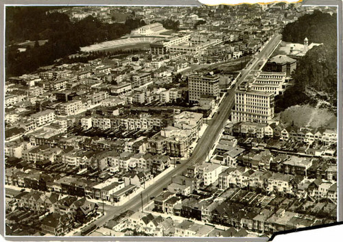 [Aerial view of inner Sunset District]