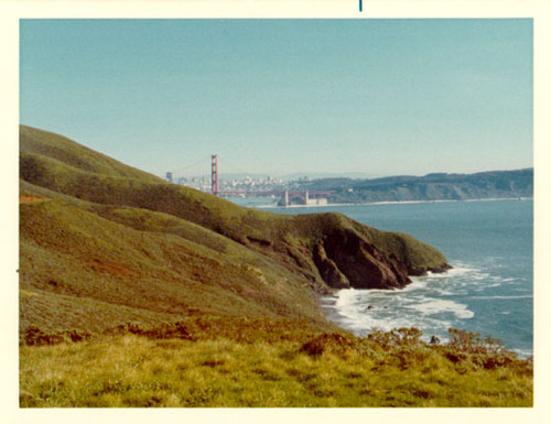 [View of the Golden Gate Bridge taken from Marin County on the western side of the bridge, looking southeast]