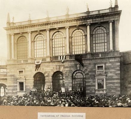 [Dedication of Italian building]