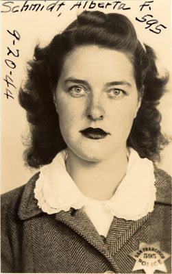 [Policewoman Alberta F. Schmidt]