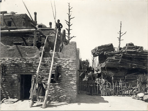 [Pueblo Indian Village in Grand Canyon of Arizona exhibit in The Zone at the Panama-Pacific International Exposition]