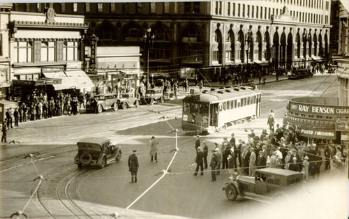 [Market Street, across from the Ferry Building]