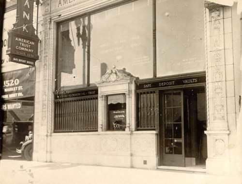 [American Trust Company located at Market street and Van Ness avenue]