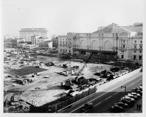 [Civic Center Exhibit Hall construction--Dec. 11, 1957]