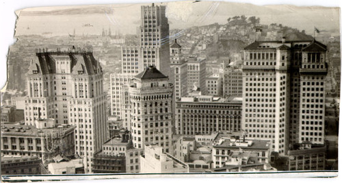 [View of buildings in downtown San Francisco]