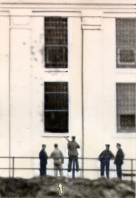 [Scene from Alcatraz Prison riot of May, 1946]