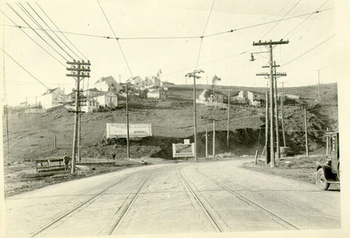 [San Bruno Avenue at junction of Crescent and Tompkins]