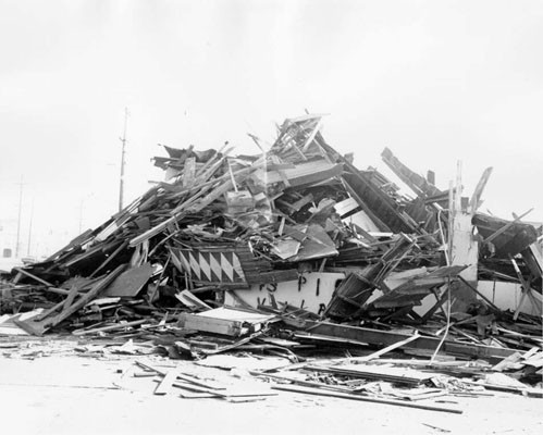 [Demolition of Playland at the Beach - Fun House]