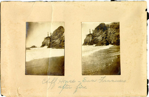 [Cliff house, San Francisco, after fire]