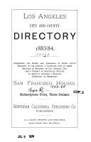 Los Angeles City Directory, 1883-84