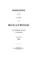 Hollywood City Directory 1906