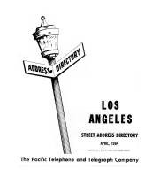 Los Angeles Street Address Directory, 1964, April