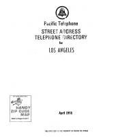 Los Angeles Street Address Directory, 1968, April