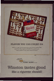 Flavor you can count on Winston Tastes good like a cigarette should!