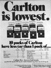 Carlton is lowest