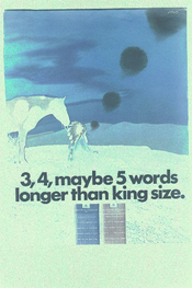 3,4 maybe 5 words longer than king size