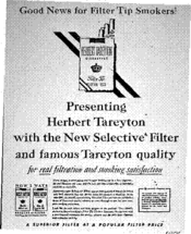 herbert tareyton cigarettes Presenting Herbert Tareyton with the New Selective* Filter and famous  Tareyton quality — Calisphere
