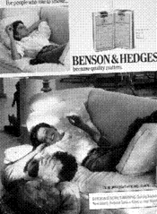 For people who like to smoke... BENSON & HEDGES