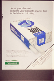 Here's your chance to compare your cigarette against true for both tar and nicotine