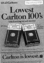 Of all Carltons: Lowest Carlton 100's