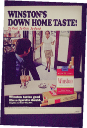 Winston's Down Home Taste! Winston tastes good like a cigarette should