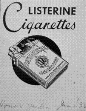 listerine cigarettes LISTERINE Cigarettes — Calisphere