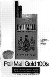 Pall Mall Gold 100's