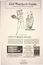 Girl Watcher's Guide Presented by Pall Mall Famous Cigarettes