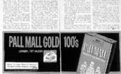 Pall Mall Gold 100's