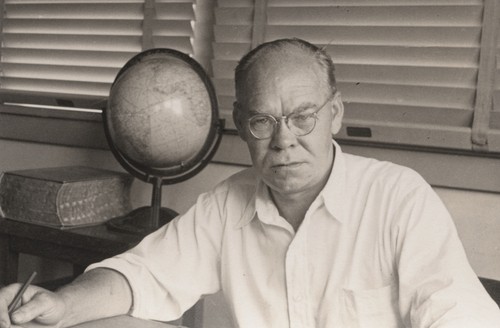Erik Gustaf Moberg (1891-1963), chemist and assistant professor of oceanography at Scripps Institution of Oceanography. 1936