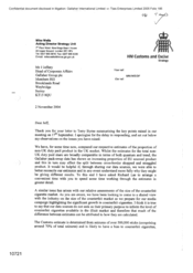 [Letter from Mike Wells to J Jeffery regarding UK market]