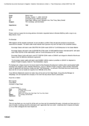 [Email from Carol Martin to Susan Schiavetta, Brendan McElroy regarding Sovereign and Dorchester cigarettes]