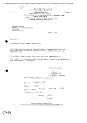 [Letter from Sue to Christine regarding the letter of credit number]