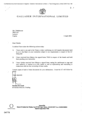 [Letter from Norman BS Jack to C Hadkinson regarding Confirmation of Actions Listed]