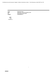 [Email from Susan Schiavetta to Norman Jack Gerald Barry regarding Dubai bond]