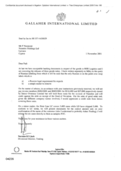 Gallaher International Limited[Letter from Norman BS Jack to F Nammour regarding Russian labelling]