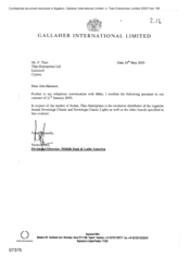 [Letter from Norman Jack to P Tlais regarding market in Sudan]