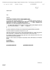 [Letter from Barclays Bank PLC to Beneficiary regarding Irrevocable ...