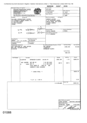 [Sovereign Classic cigarette invoice for Namelex Limited]