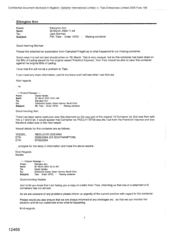 [Email from Ann Elkington to Norman Jack regarding Tlais- Order 10791- Missing container]