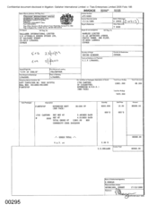 [Invoice from Atteshlis Bonded Stores Ltd on behalf of Gallaher International Limited for Sovereign Cigarettes]