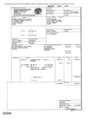 [Invoice from Atteshlis Bonded Stores Ltd on behalf of Gallaher International Limited regarding Sovereign Classic Cigarettes]