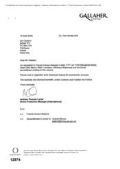 [Letter Andrew Thomas Carter to Ian Clutsom regarding witness statement and the excel spreadsheet relating to the seizure]