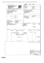 [Invoice from Atteshlis Bonded Stores Ltd on behalf of Gallaher International Limited regarding Dorchester Int'l Lights]