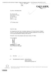 [Letter Norman BS Jack to Timothy Little regarding letter reference CTIT]