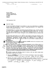 [Letter from NBS Jack to Mr M Clarke regarding indebtedness to Gallaher]