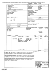 [Invoice from Atteshlis Bonded Store Ltd to Namelex Limited for Sovereign F Cigarettes]