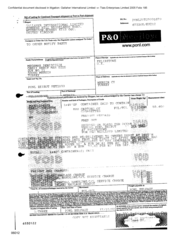 Bill of landing for combined transport shipment or port to port shipment