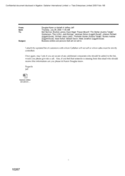 [Email from Karen Douglas on behalf of Jeff Jeffery to Norman Bell, James Boxford, Nigel Espin, Mounif Fawaz, Stefan Fitz, Grijetarsson Thor, Norman Jack, Simon Jackman, Richard Johnson, Jason Konken, Gunter Panhofer, Andrew Romeo, Suhail Saad, Gavin Stewart and Jonathan Wale regarding the attach updated list of customers with whom Gallaher will not sell or where sales must be strictly controlled]