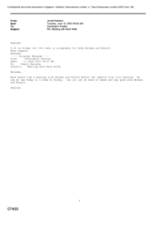 [Email from Natasha Jewell to Dennington Pauline regarding meeting with Mark Rolfe]